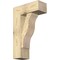 Ekena Millwork Funston Block Rough Sawn Bracket w/ Offset Brace, Douglas Fir, 8"W x 20"D x 32"H BKT0806X20X32FST05RDF - alternate 1